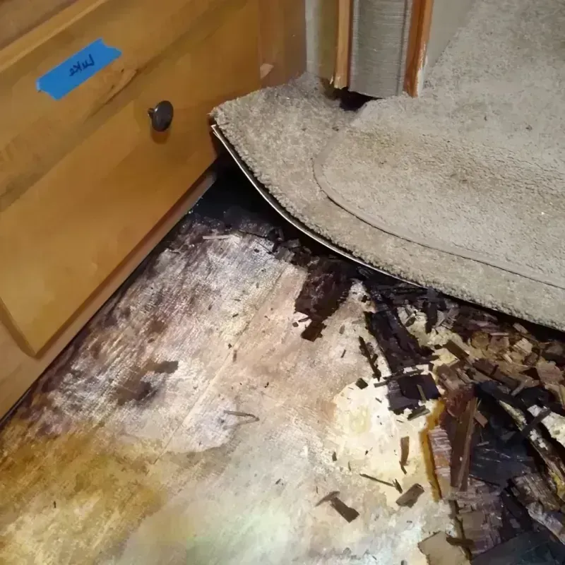 Wood Floor Water Damage in Carolina Shores, NC